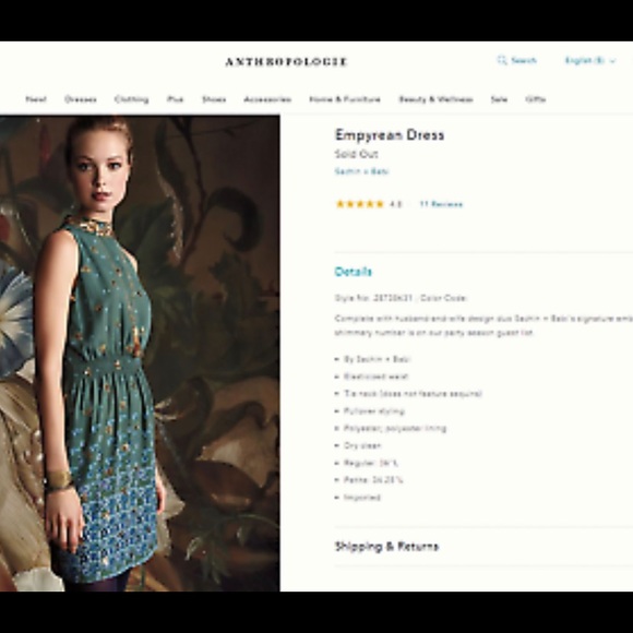 Anthropologie Sachin + Babi Empyrean Dress; 6 - Picture 15 of 15